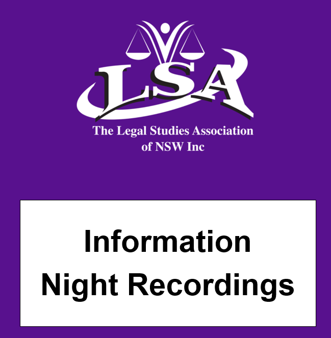 Information Night Recordings - Available Now!